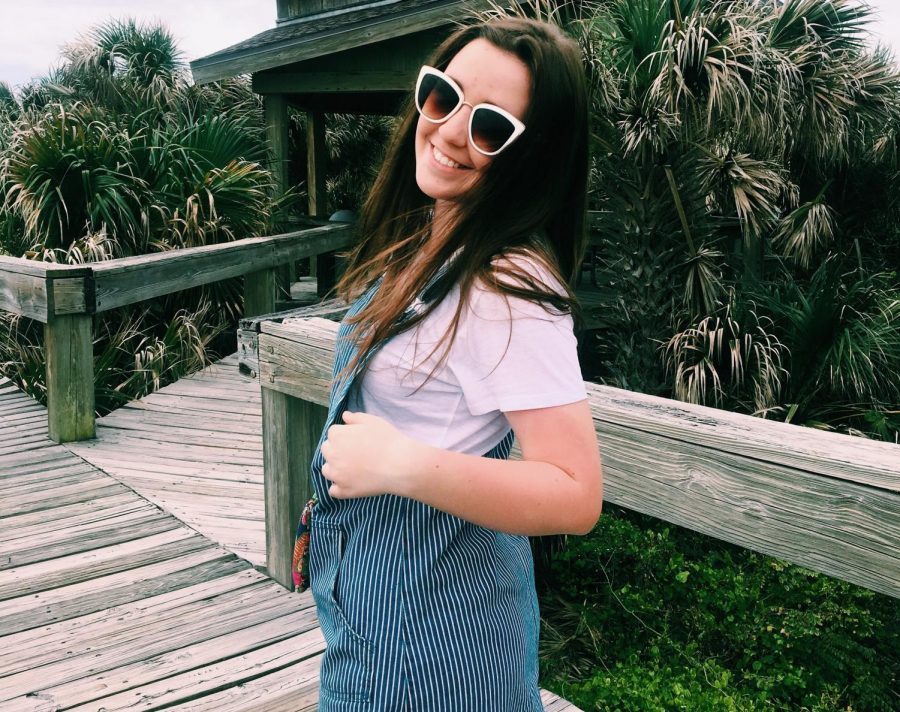 Junior Ashley Prax poses in Cocoa Beach in her cute new outfit!
